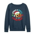 thumbnail image 1 of SpongeBob SquarePants - Have A Swell Christmas - Women's Lightweight French Terry Long Sleeve Shirt, 1 of 6
