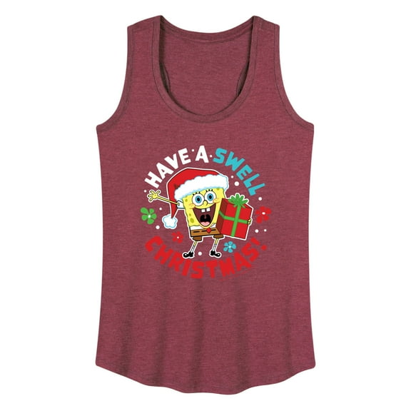 SpongeBob SquarePants - Have A Swell Christmas - Women's Racerback Tank Top
