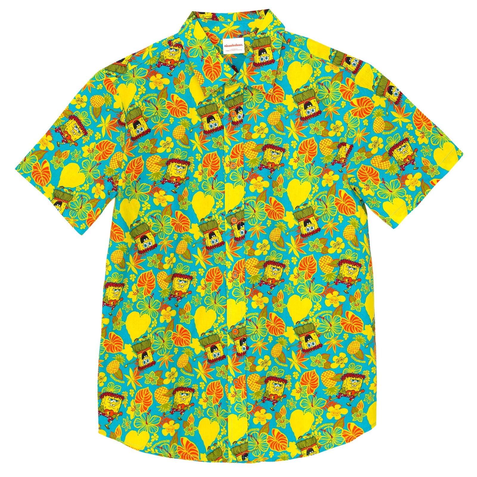 Green Camicia Spongebob H&m T-shirt H&m Spongebob Hawaiian