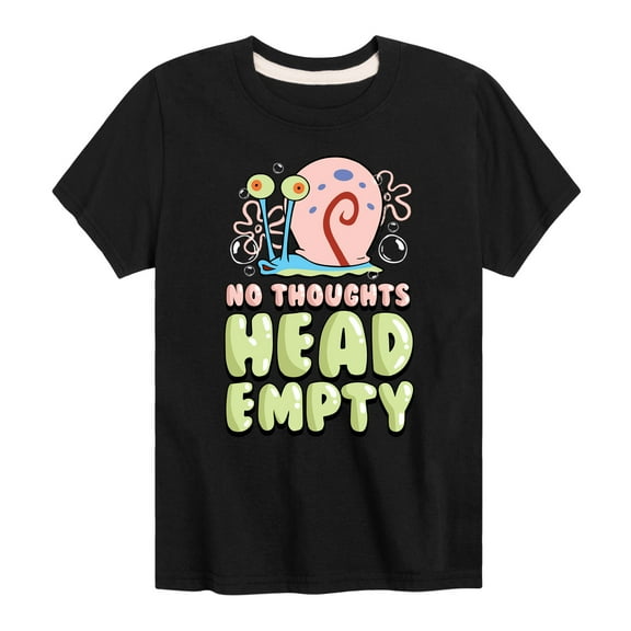 SpongeBob SquarePants - Head Empty Gary - Toddler & Youth Short Sleeve Graphic T-Shirt