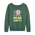 thumbnail image 1 of SpongeBob SquarePants - Head Empty Gary - Women's Lightweight French Terry Long Sleeve Shirt, 1 of 6