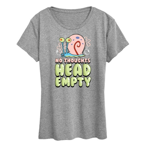 SpongeBob SquarePants - Head Empty Gary - Women's Short Sleeve Graphic T-Shirt