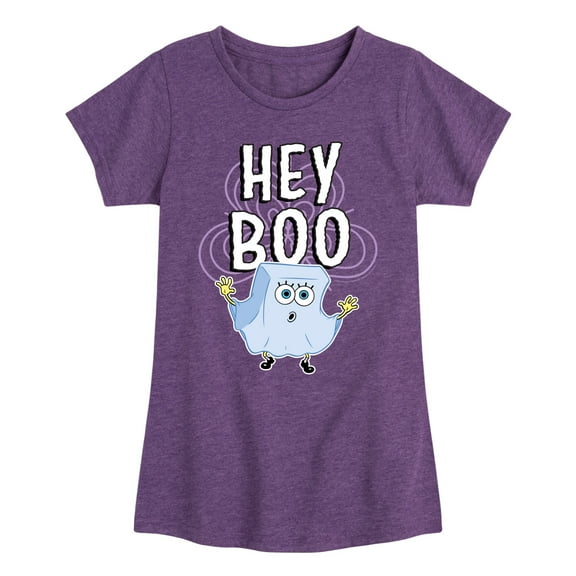 SpongeBob SquarePants - Hey Boo - Toddler And Youth Girls Short Sleeve Graphic T-Shirt
