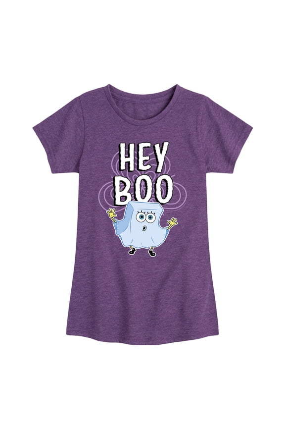 - Hey Boo - Toddler And Youth Girls Short Sleeve Graphic T-Shirt