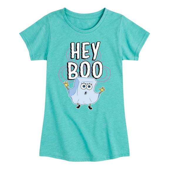 SpongeBob SquarePants - Hey Boo - Toddler And Youth Girls Short Sleeve Graphic T-Shirt