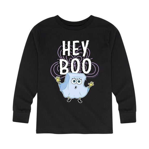 SpongeBob SquarePants - Hey Boo - Toddler And Youth Long Sleeve Graphic T-Shirt
