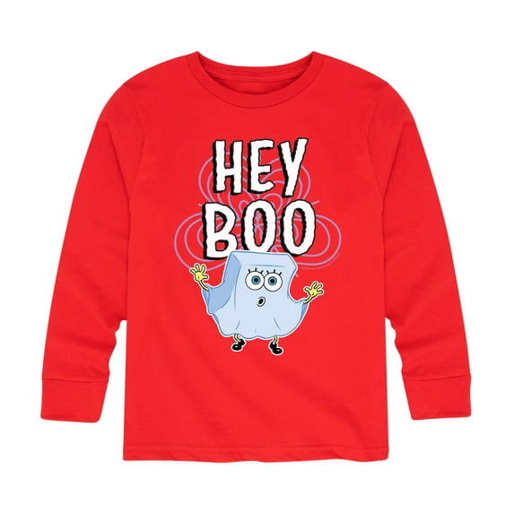 SpongeBob SquarePants - Hey Boo - Toddler And Youth Long Sleeve Graphic T-Shirt
