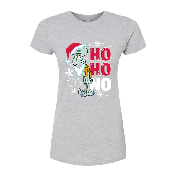 SpongeBob SquarePants - Ho Ho No - Juniors Fitted Graphic T-Shirt