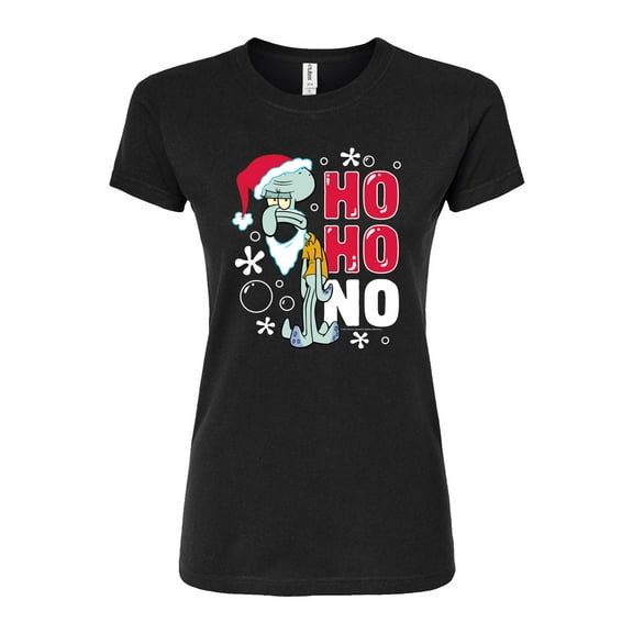SpongeBob SquarePants - Ho Ho No - Juniors Fitted Graphic T-Shirt