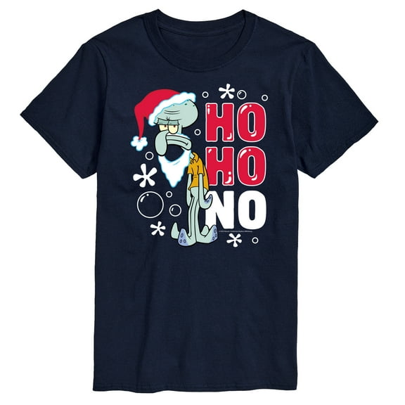 SpongeBob SquarePants - Ho Ho No Squidward Christmas - Men's Short Sleeve Graphic T-Shirt