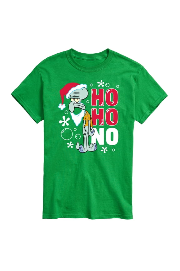 - Ho Ho No Squidward Christmas - Men's Short Sleeve Graphic T-Shirt