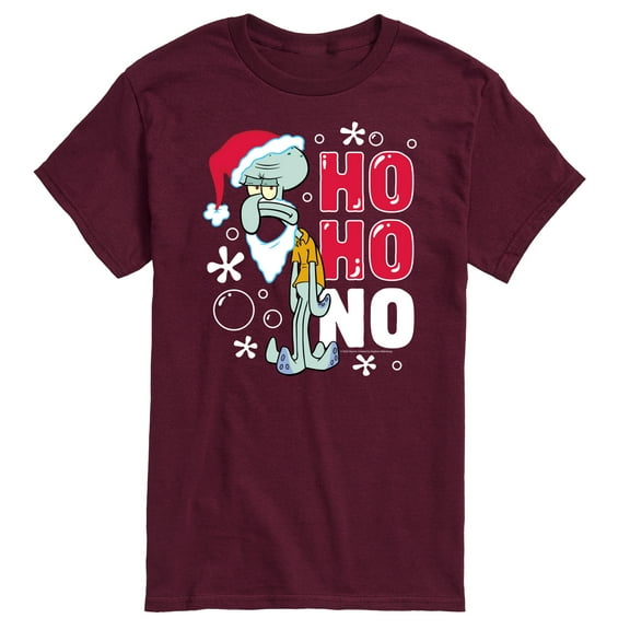 SpongeBob SquarePants - Ho Ho No Squidward Christmas - Men's Short Sleeve Graphic T-Shirt
