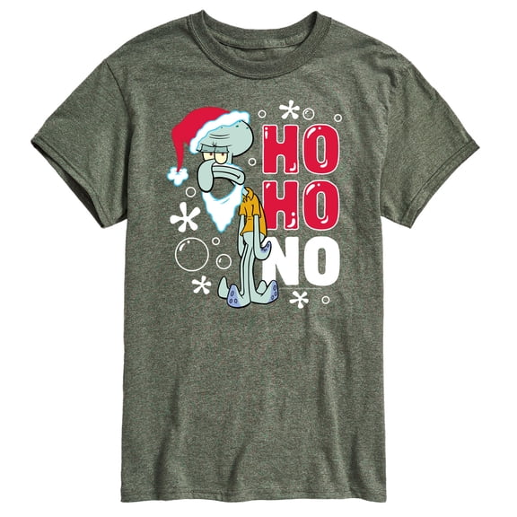 SpongeBob SquarePants - Ho Ho No Squidward Christmas - Men's Short Sleeve Graphic T-Shirt