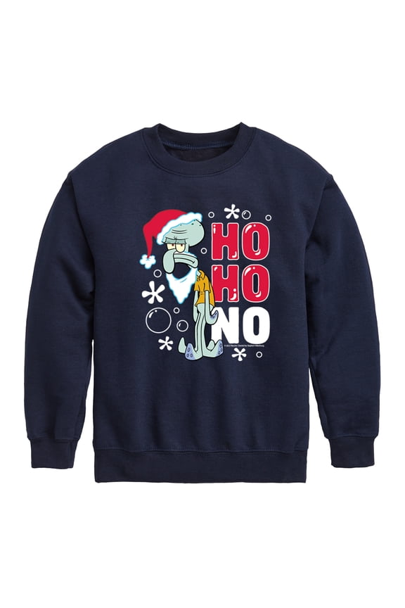 - Ho Ho No - Toddler And Youth Crewneck Fleece Sweatshirt