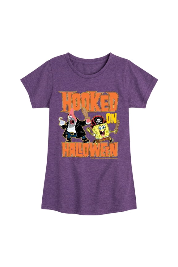 - Hooked On Halloween - Toddler And Youth Girls Short Sleeve Graphic T-Shirt