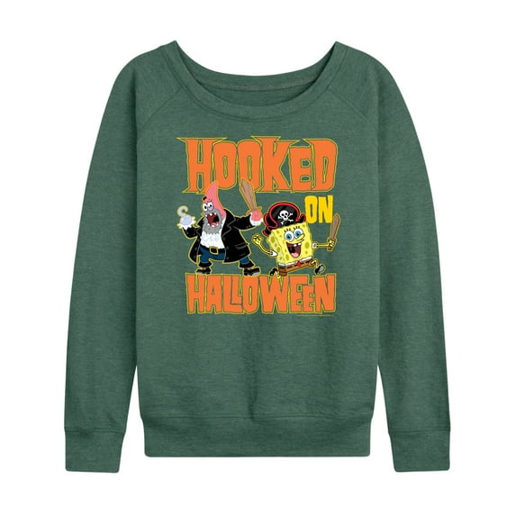 SpongeBob SquarePants - Hooked On Halloween - Women's Lightweight French Terry Long Sleeve Shirt