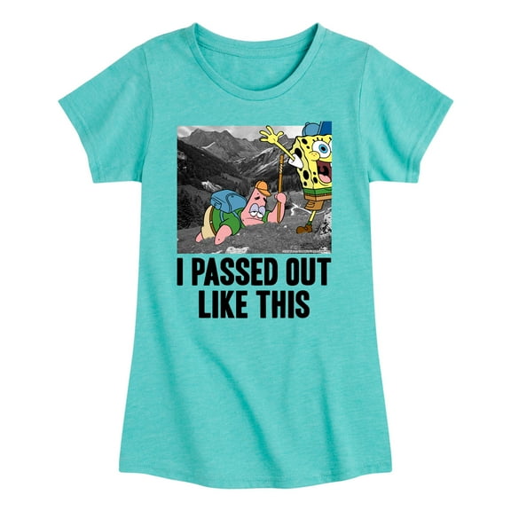 SpongeBob SquarePants - I Passed Out Like This - Toddler And Youth Girls Short Sleeve T-Shirt