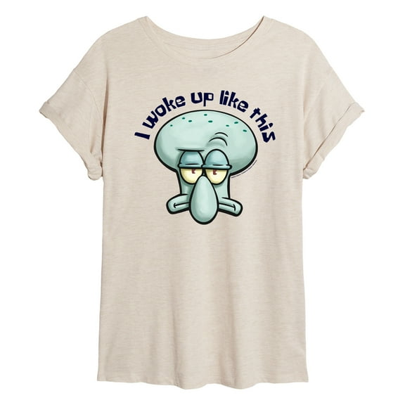 SpongeBob SquarePants - I Woke Up Like This - Women's Oversized T-Shirt