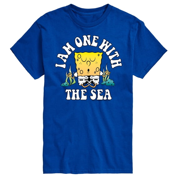 SpongeBob SquarePants - I'am One With The Sea - Men's Short Sleeve Graphic T-Shirt