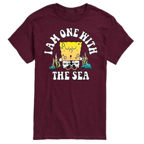 SpongeBob SquarePants - I'am One With The Sea - Men's Short Sleeve Graphic T-Shirt