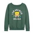 thumbnail image 1 of SpongeBob SquarePants - I'am One With The Sea - Women's Lightweight French Terry Long Sleeve Shirt, 1 of 6