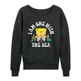 thumbnail image 1 of SpongeBob SquarePants - I'am One With The Sea - Women's Lightweight French Terry Long Sleeve Shirt, 1 of 6