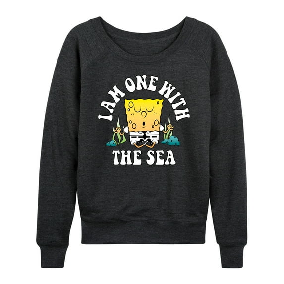SpongeBob SquarePants - I'am One With The Sea - Women's Lightweight French Terry Long Sleeve Shirt