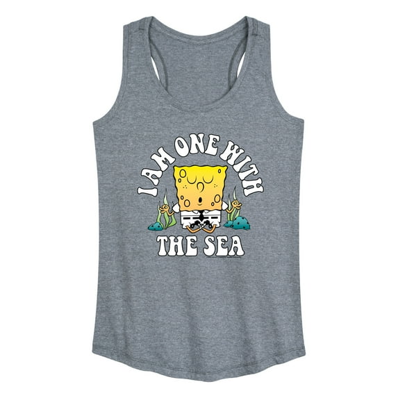 SpongeBob SquarePants - I'am One With The Sea - Women's Racerback Tank Top