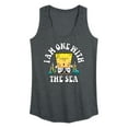 thumbnail image 1 of SpongeBob SquarePants - I'am One With The Sea - Women's Racerback Tank Top, 1 of 6
