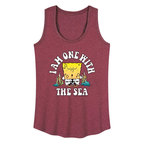 SpongeBob SquarePants - I'am One With The Sea - Women's Racerback Tank Top