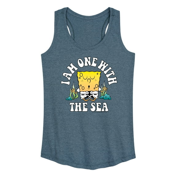 SpongeBob SquarePants - I'am One With The Sea - Women's Racerback Tank Top