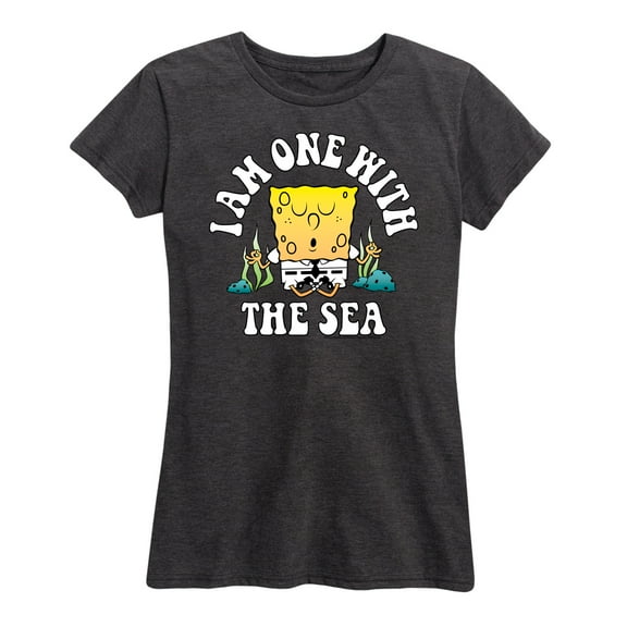 SpongeBob SquarePants - I'am One with The Sea - Women's Short Sleeve Graphic T-Shirt