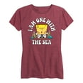 thumbnail image 1 of SpongeBob SquarePants - I'am One with The Sea - Women's Short Sleeve Graphic T-Shirt, 1 of 6