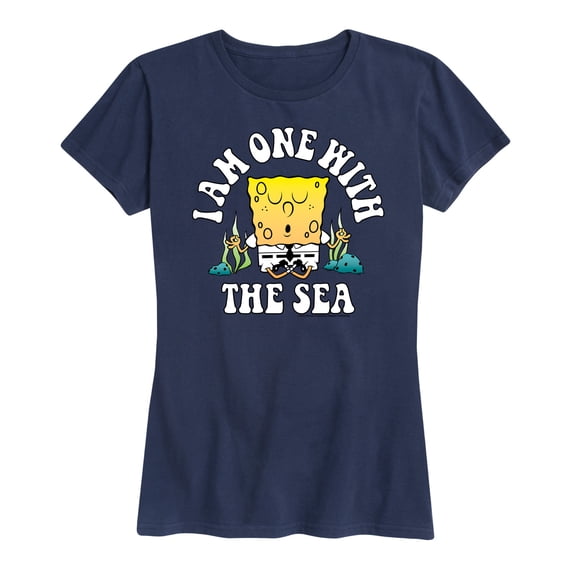 SpongeBob SquarePants - I'am One with The Sea - Women's Short Sleeve Graphic T-Shirt