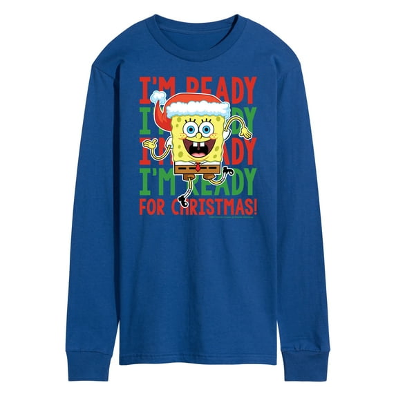 SpongeBob SquarePants - I'm Ready For Christmas - Men's Long Sleeve T-Shirt