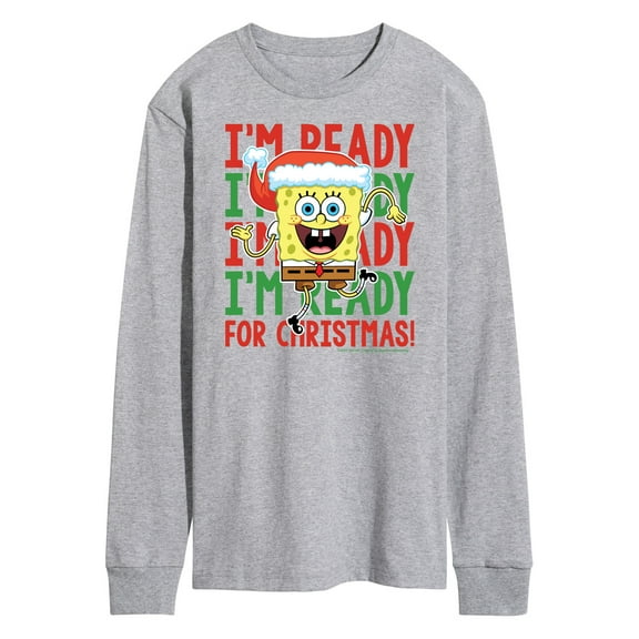 SpongeBob SquarePants - I'm Ready For Christmas - Men's Long Sleeve T-Shirt