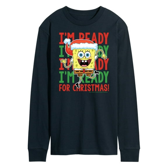 SpongeBob SquarePants - I'm Ready For Christmas - Men's Long Sleeve T-Shirt
