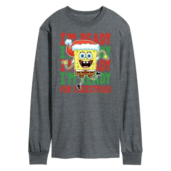 SpongeBob SquarePants - I'm Ready For Christmas - Men's Long Sleeve T-Shirt