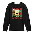 thumbnail image 1 of SpongeBob SquarePants - I'm Ready For Christmas - Toddler And Youth Long Sleeve Graphic T-Shirt, 1 of 6