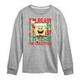 thumbnail image 1 of SpongeBob SquarePants - I'm Ready For Christmas - Toddler And Youth Long Sleeve Graphic T-Shirt, 1 of 6