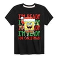 thumbnail image 1 of SpongeBob SquarePants - I'm Ready For Christmas - Toddler And Youth Short Sleeve Graphic T-Shirt, 1 of 6