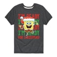 thumbnail image 1 of SpongeBob SquarePants - I'm Ready For Christmas - Toddler And Youth Short Sleeve Graphic T-Shirt, 1 of 6