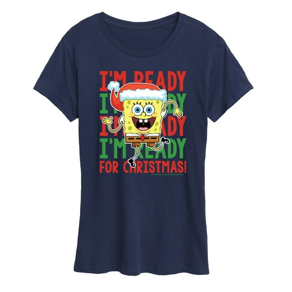 SpongeBob SquarePants - I'm Ready For Christmas - Women's Lightweight French Terry Pullover