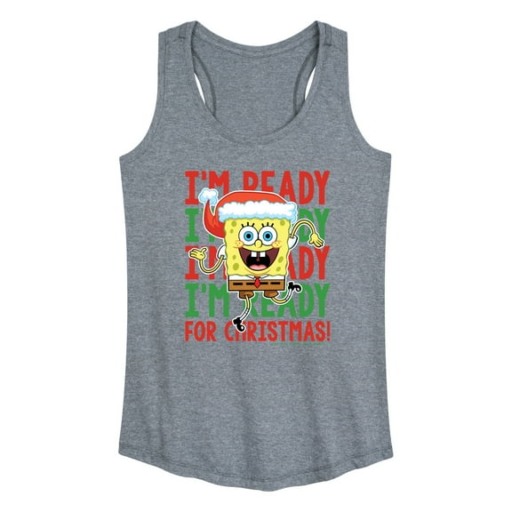 SpongeBob SquarePants - I'm Ready For Christmas - Women's Racerback Tank Top