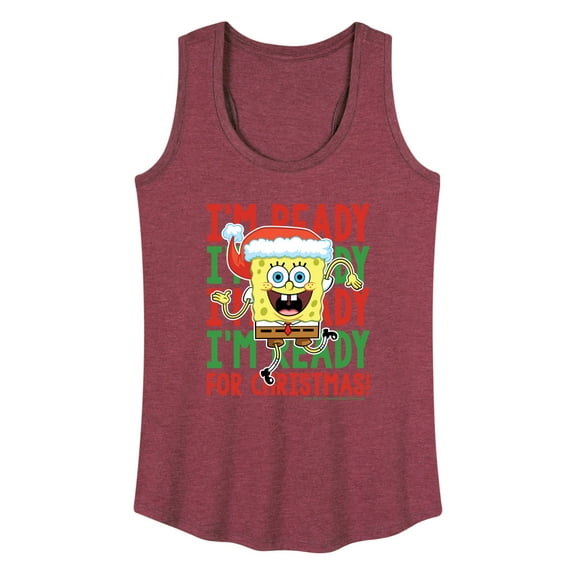 SpongeBob SquarePants - I'm Ready For Christmas - Women's Racerback Tank Top