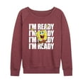 thumbnail image 1 of SpongeBob SquarePants - I'm Ready - Ladies French Terry Long Sleeve Shirt, 1 of 5
