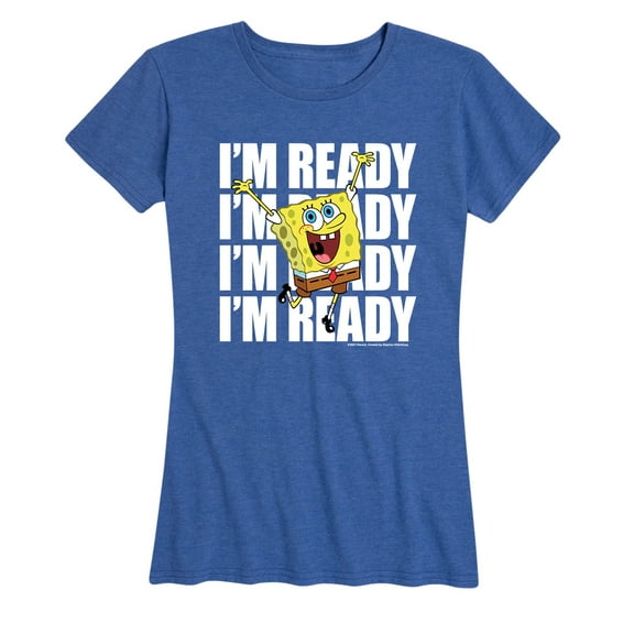 SpongeBob SquarePants - I'm Ready - Women's Short Sleeve Graphic T-Shirt