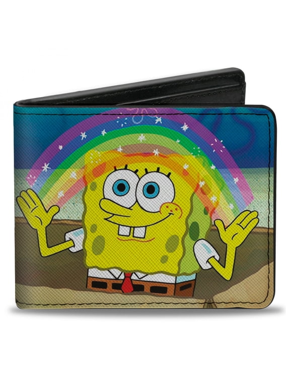 Imagination Smiling Rainbow Pose Bi-Fold Wallet