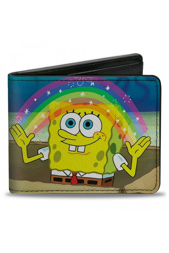 Imagination Smiling Rainbow Pose Bi-Fold Wallet