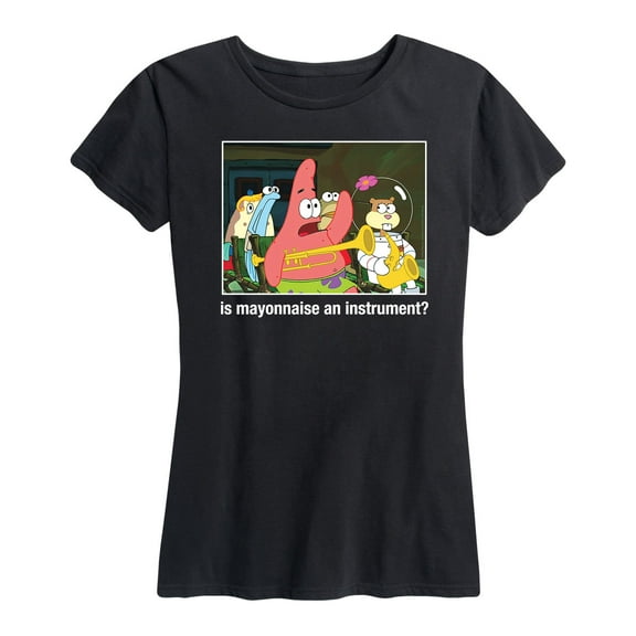 SpongeBob SquarePants - Is Mayo An Instrument - Women's Short Sleeve Graphic T-Shirt